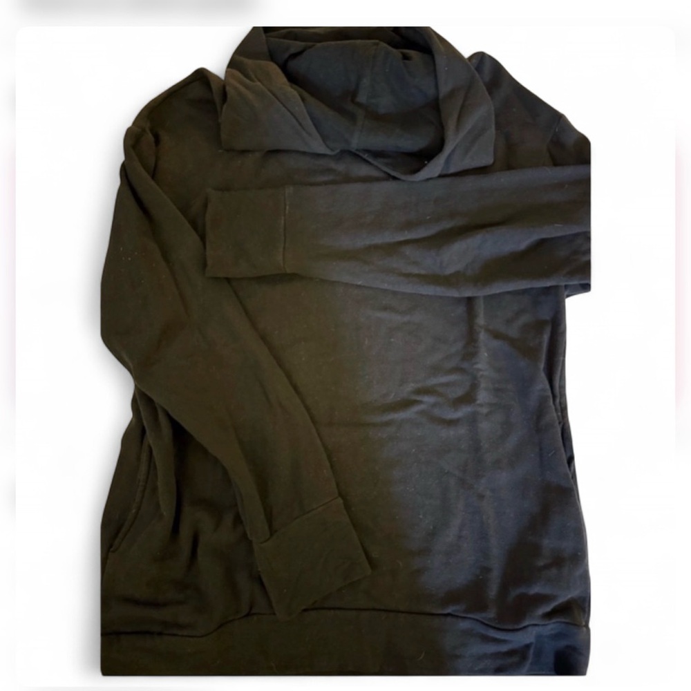 Lightweight Hooded Black Women's Sweatshirt